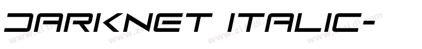 DarkNet Italic字体转换